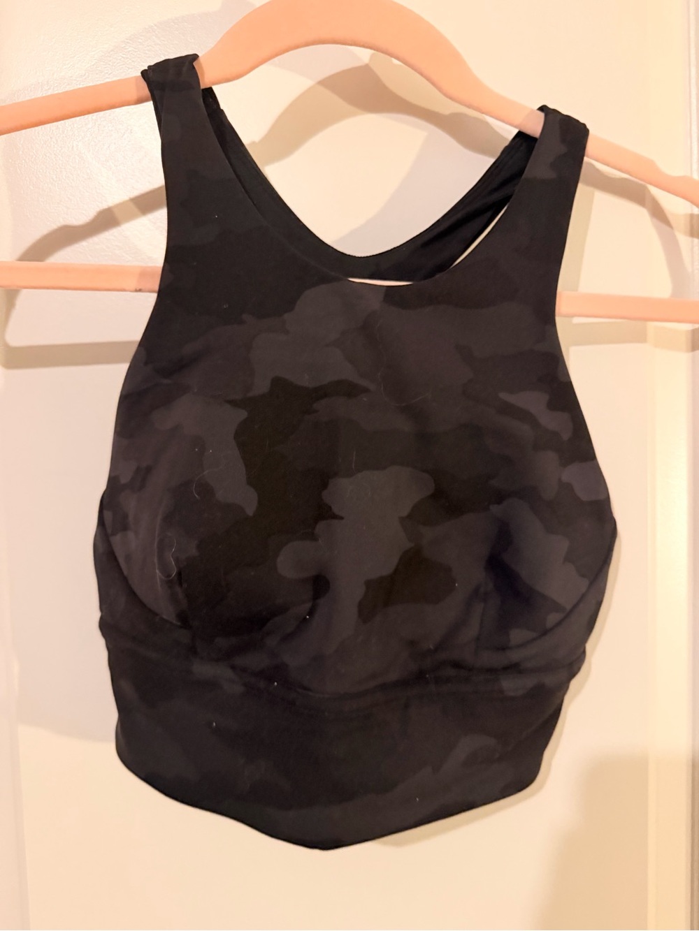lululemon athletica Black Camouflage High-Neck Sports Bra